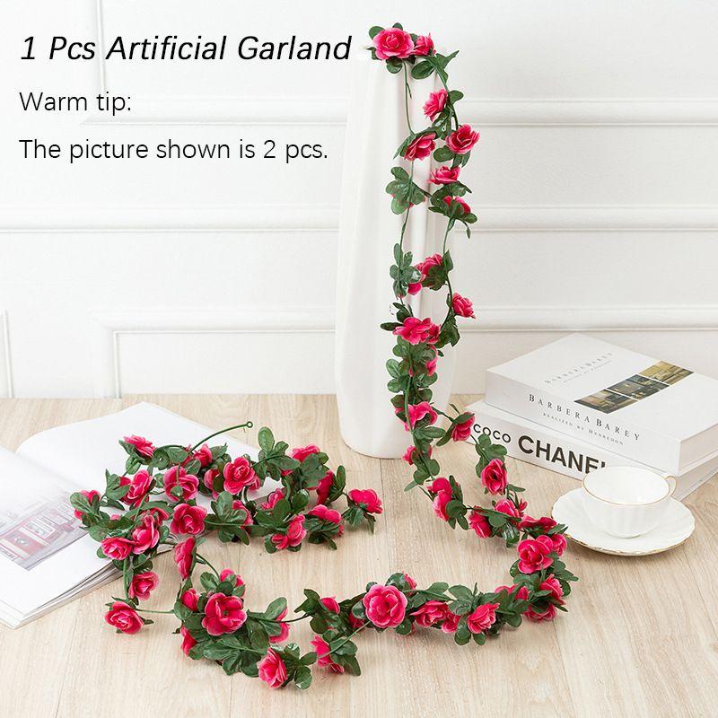 

Artificial Flowers 25m Spring Small Peony Ivy Leaf Vine Fake Plant Decor Home розы красного