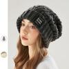 Spring and Autumn Versatile Ear Protection Knitted Yarn Stacking Hat Women's Hat