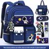 Elementary Boys' Space-Themed Schoolbag with Spine Protection and Burden Reduction