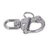 Snap Shackle 360 Degree Rotation Stainless Steel Polished Surfaces Quick Release Snap Shackle for Spinnaker Halyard