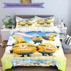 3pcs Duvet Cover Set (1*Duvet Cover + 2*Pillowcase, Without Core), Minions Print Bedding Set, Bedroom Decor, All‑Season, Birthday Gift