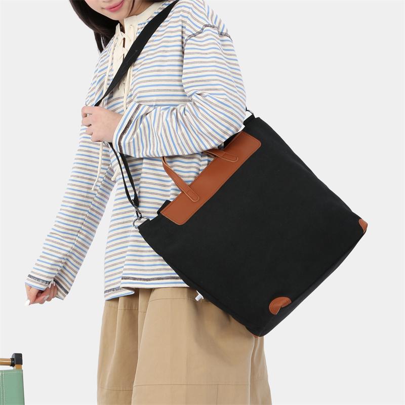 Women's Canvas Bag Large Capacity Shoulder Bag Commuter Handbag