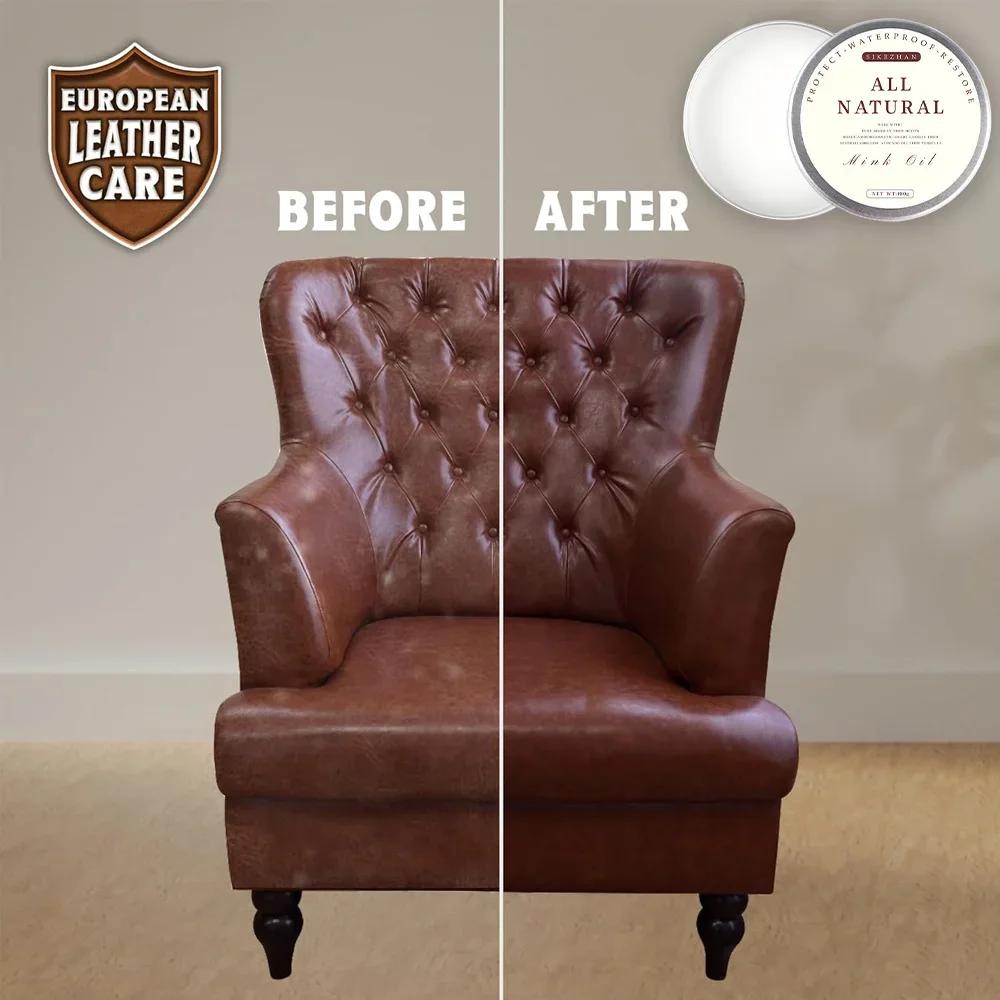 Mehrzweck-Nerzölcreme für Lederschuhe Taschen Lederpflegecreme Lederpflegecreme Lederhandwerk Leder SIKEZHAN