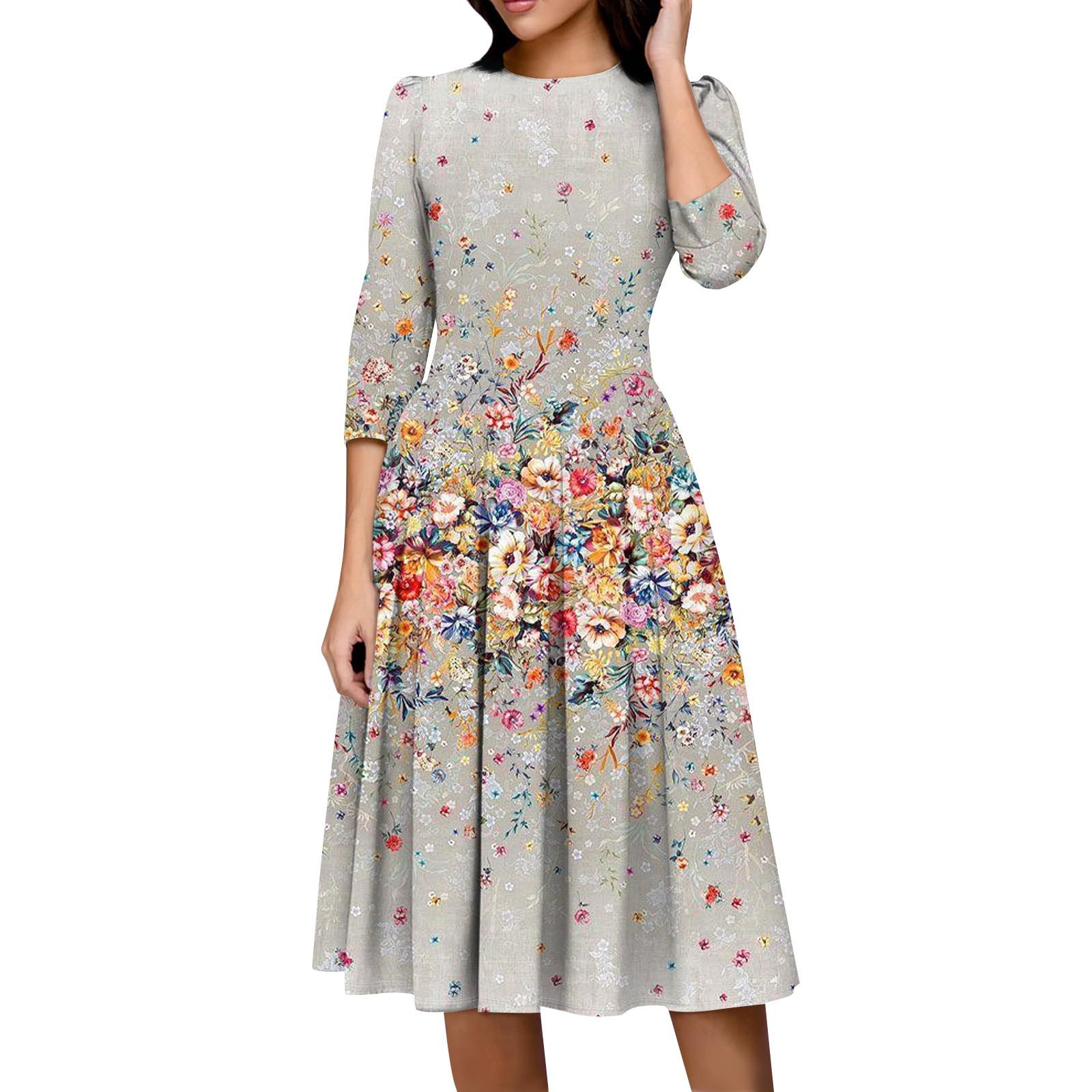 

Женское повседневное и модное платье с карманом на рукаве 3/4 и молнией сзади S