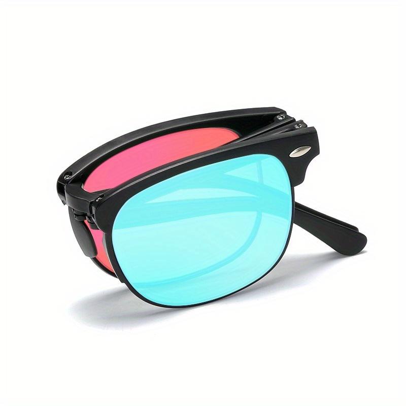 

Портативные очки для дальтоников Складные очки для дальтоников с защитой от красного, зеленого и слабого цветов Сверхлегкие очки для вождения Очки унисекс чёрный