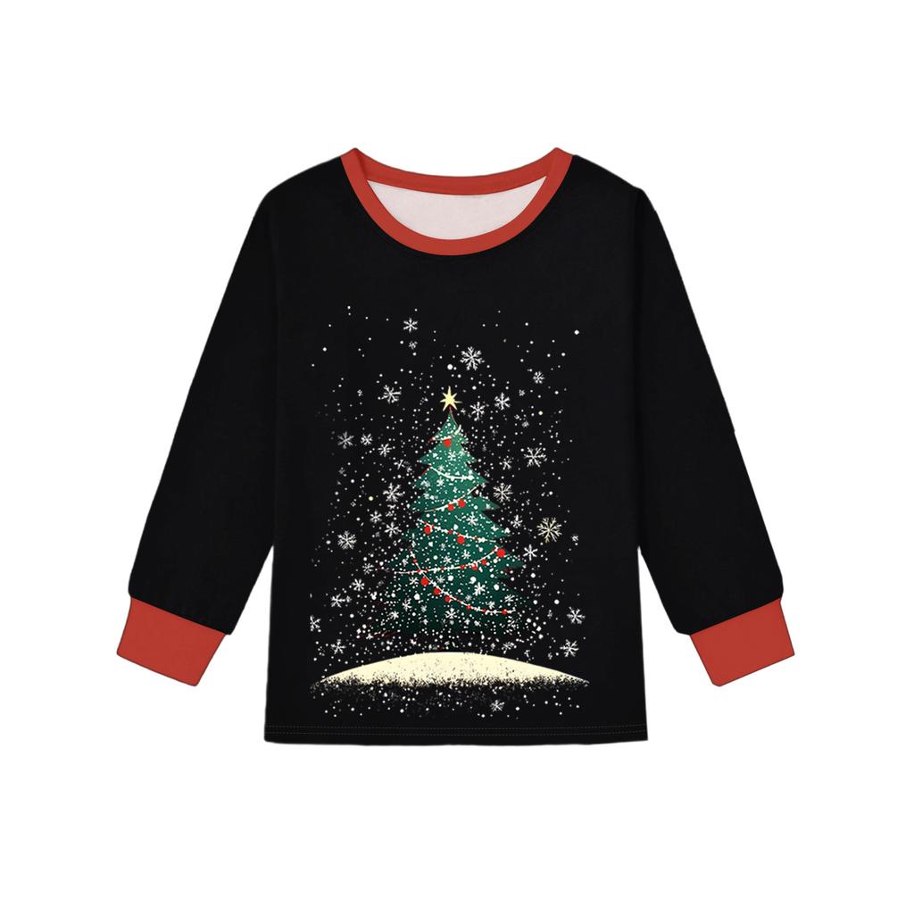 Motedress for barn Skjørt Rund hals Langermet topp Bukser