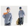 Boy S Long Sleeve Collared Plaid Shirt For Kids
