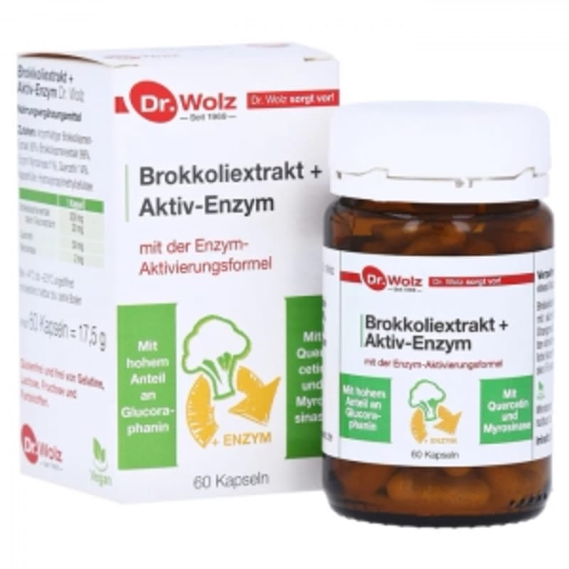 

German Dr. Bolts Broccoli Extract + Active Enzyme 60 Capsules