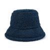 Women's Winter Lambswool Bucket Hat – Japanese Trend, Fleece-Lined, Thick and Solid Color