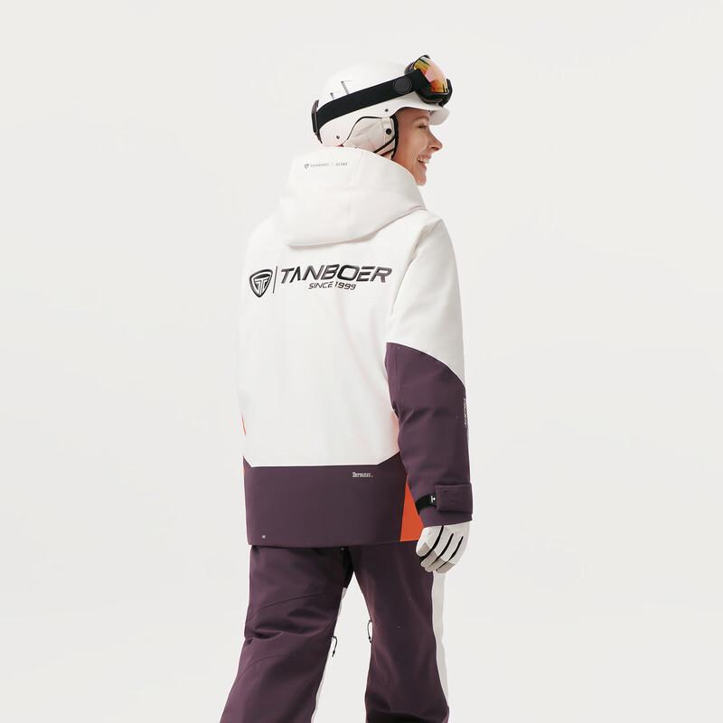 Tambor Unisex Goose Down Spliced Hooded Short Ski Jacket