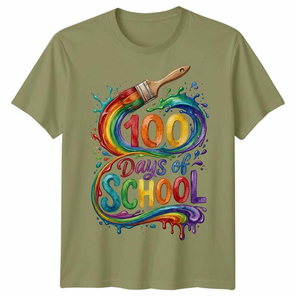 Happy 100 Days Of School Teachers Students Unisex Tshirt Unisexs Unisexs Tee