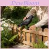 Fake Crow Decoy Bird Repellent Scare Birds Away For House Patio Porch Balcony Roof Pool Garden Decor