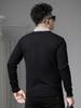 European Style 2025 Autumn and Winter New Style Fake Two-Piece Shirt Collar Sweater Men's Warm Knit Cardigan Sweater for Men