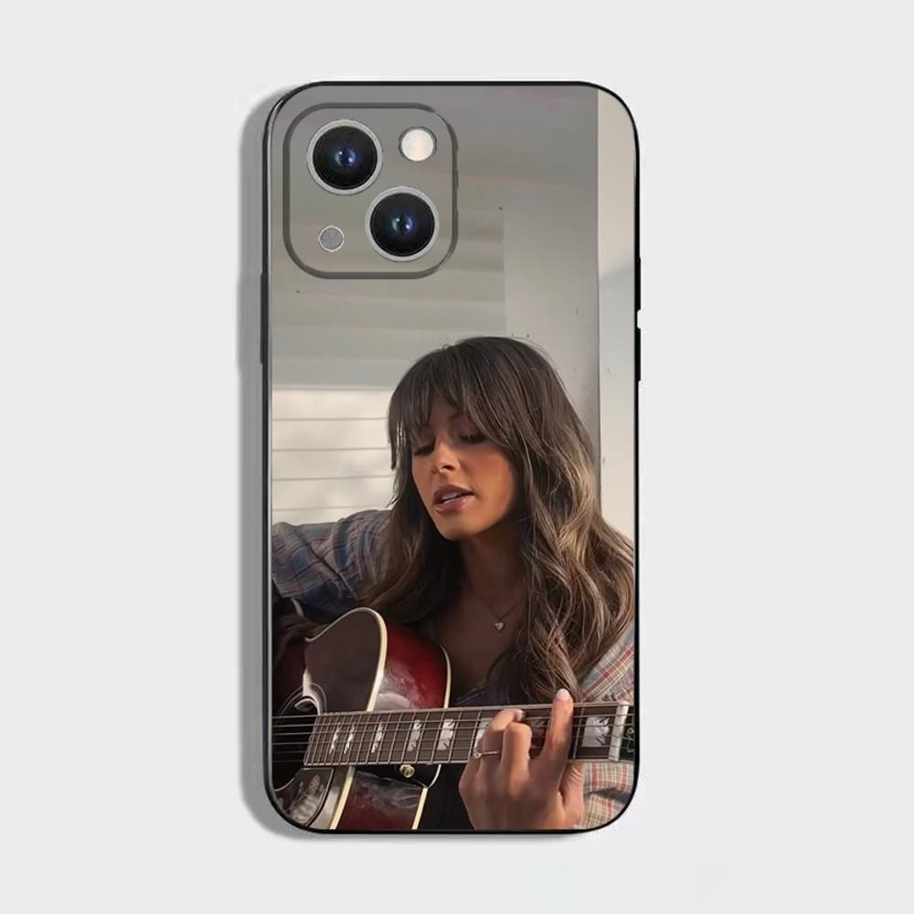 Ella Singer Langley Phone Case For iPhone 16,15,14,13,12,11 Plus,Pro Max,XS,X,XR,SE,Mini,8,7,Soft Silicone Black Cover