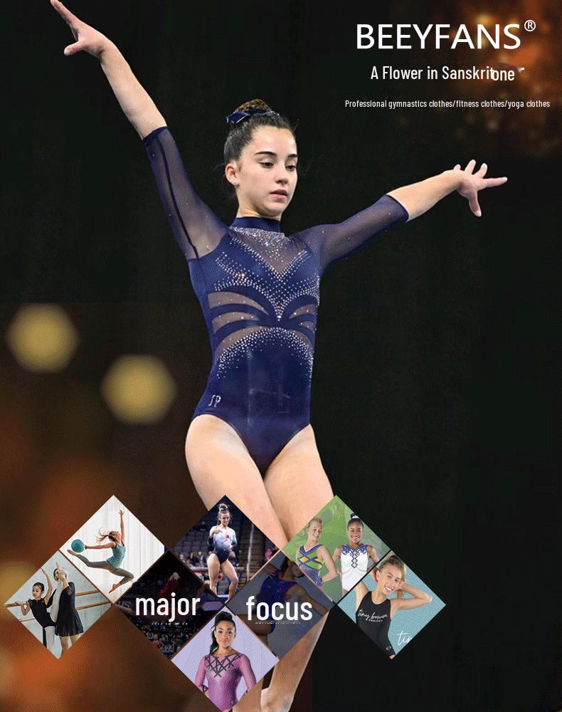 Summer Kids' Gymnastics, Dance, and Ballet Apparel: Girls' Performance and Exercise Outfits