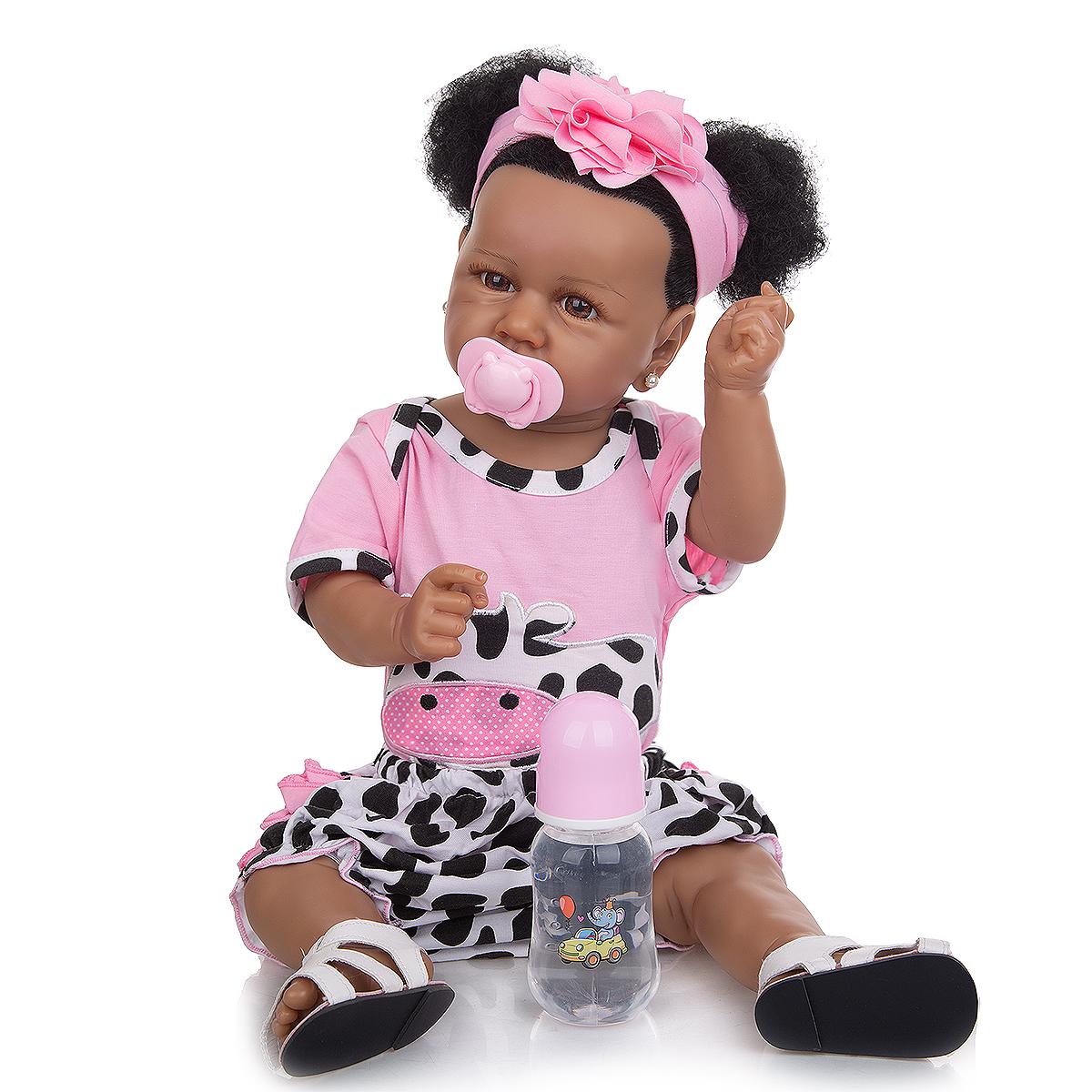 KEIUMI 23 дюйма полностью силиконовые куклы Reborn для маленьких девочек — фото 3