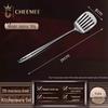 316 Stainless Steel Chef's Cooking Utensil Set: Frying Spoon, Long-Handle Soup Spoon, Shovel, and Spatula