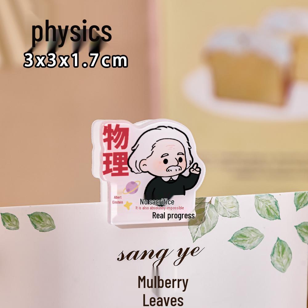 Cartoon Celebrity Motivational Sticky Note Holder & Double-Sided Document Clip