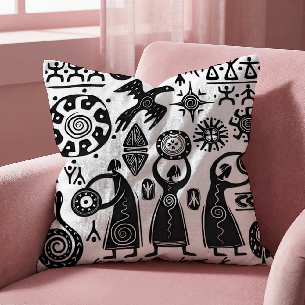 Antike Ägyptische Kissenhülle Mehrzweck-Kissenbezug für Zuhause & Auto - Wendbar, Weich & Langlebig für den täglichen Gebrauch