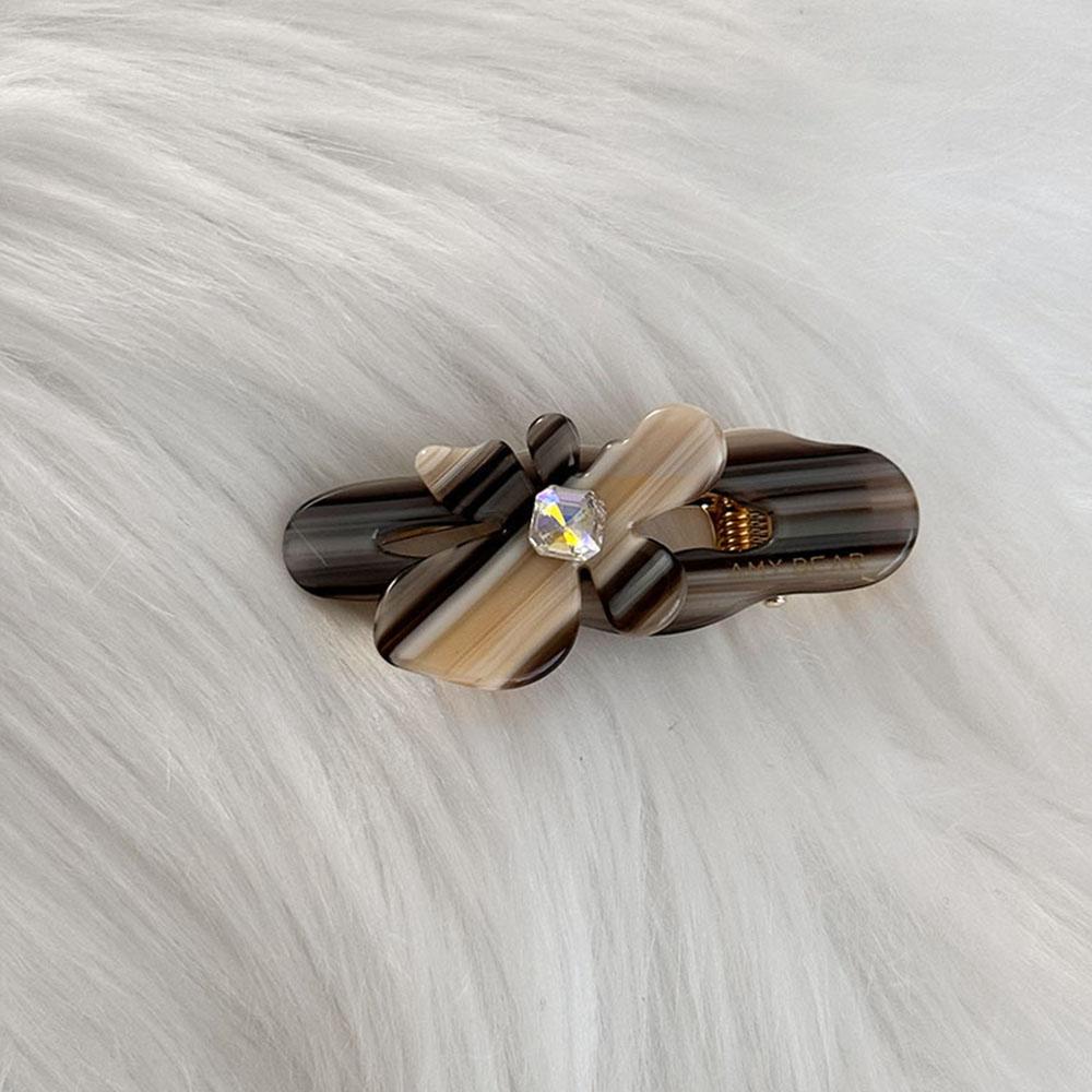 

Французский темперамент Стразы Маленький цветок Заколка для волос Ацетатная заколка Заколка для челки Заколка-крокодил Верхняя заколка Аксессуары для волос Hairpins