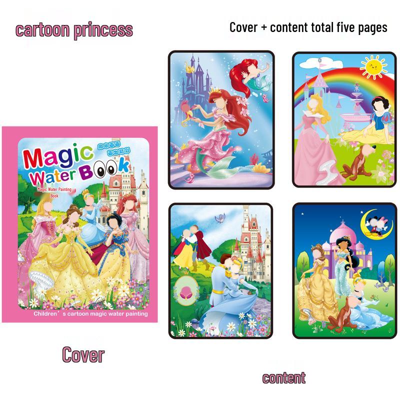 Children's Reusable Magic Water Painting Book: Educational Drawing & Coloring Set