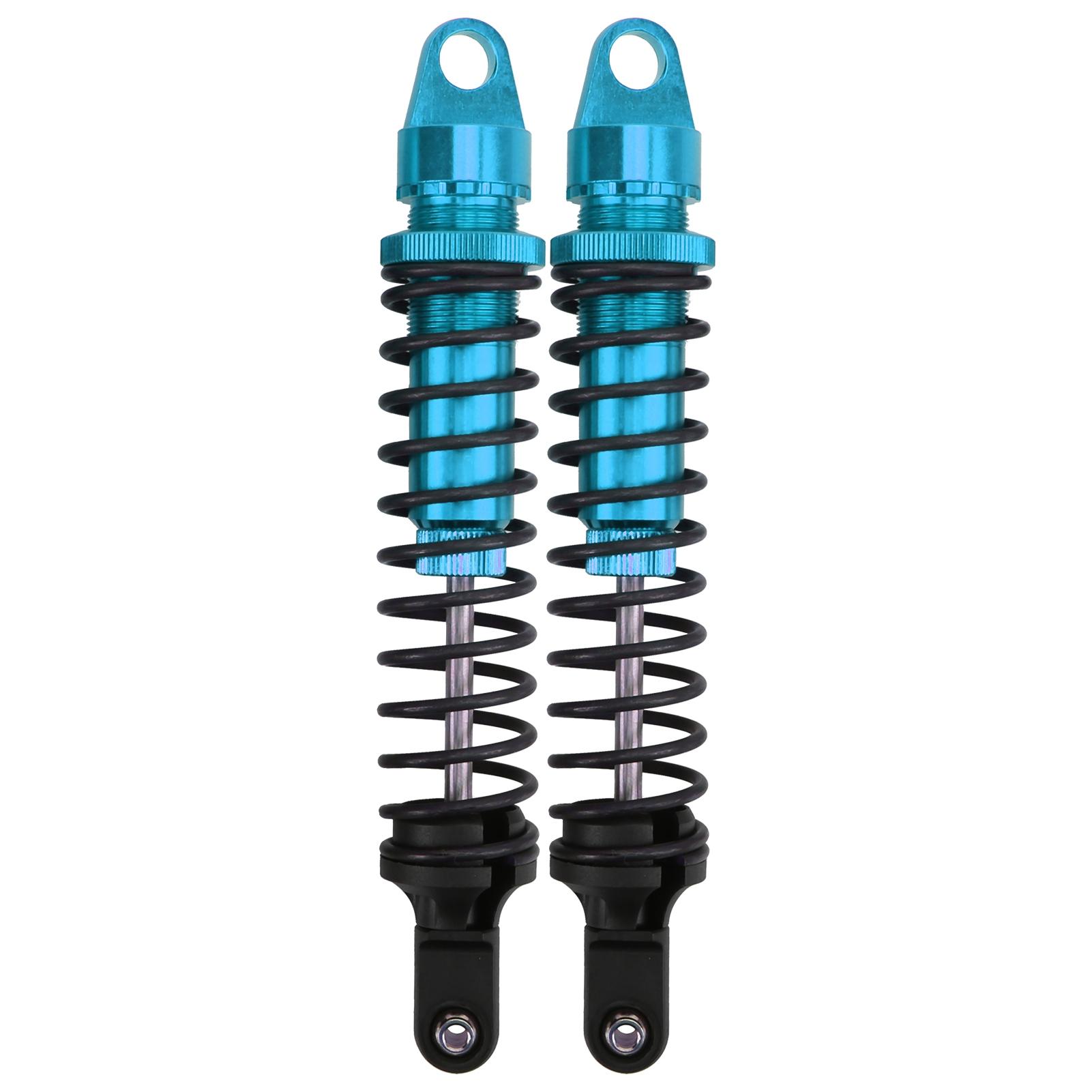 

2 шт. 188 мм RC алюминиевый амортизатор для HSP 94050 1 5 RC бензиновых внедорожников(Серебряный ) Blue синий