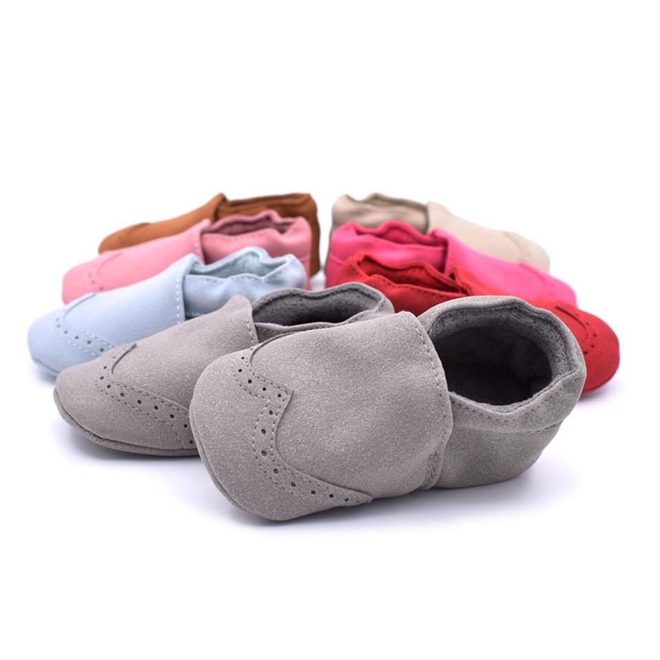 Buty dziecięce Indoor Warm Maluch Buty ze skóry nubukowej Niemowlę Dziewczyna Chłopiec Podeszwa Buty antypoślizgowe First Walker