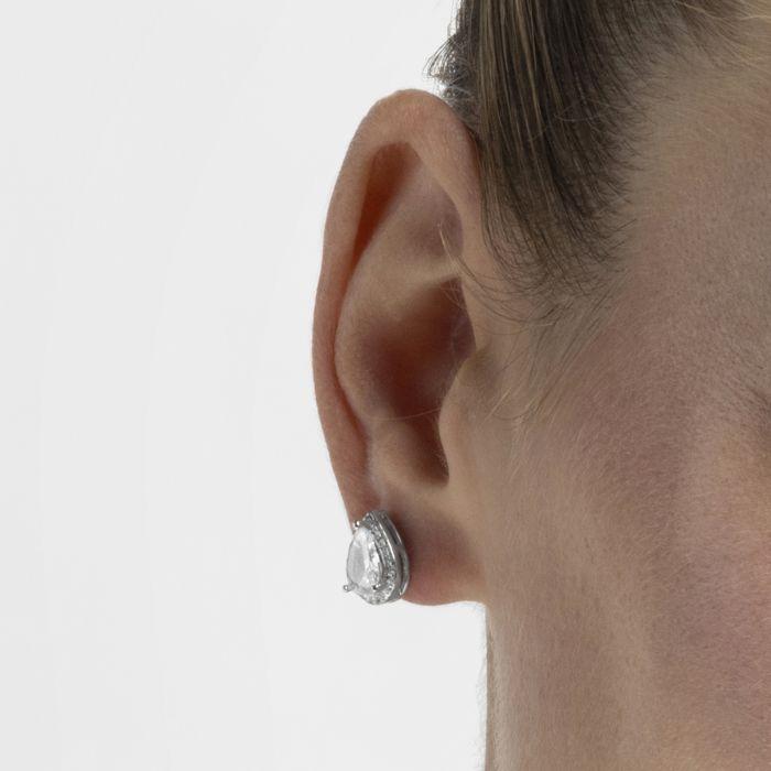 Boucles d'oreilles - Luxenter - Theli - Argent 925 - Zirconium - Clou