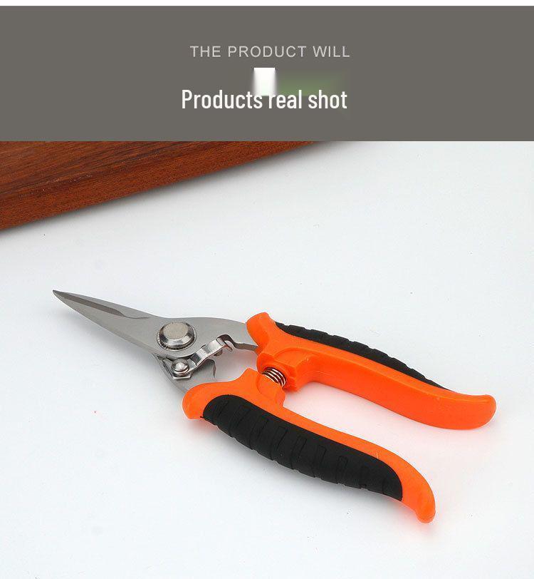 Industrial Grade Stainless Steel Electrician Scissors - 7/8 Inch Tin Snips for Aluminum & Composite Panels