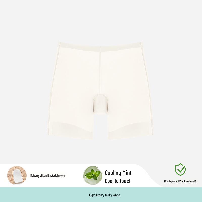 Seamless Ice Silk Women s Safety Boxer Briefs - Anti-Slip, No Roll, Invisible Base Layer Large