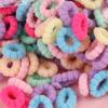 100/500Pcs Hair Accessories Girls Colorful Elastic Hair Bands Ponytail Hold Hair Tie Rubber Bands Scrunchie