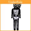 Halloween Doubleheaded Skull Cosplay Costume For Kids Kids Stage Performance Horror Makeup Outfit