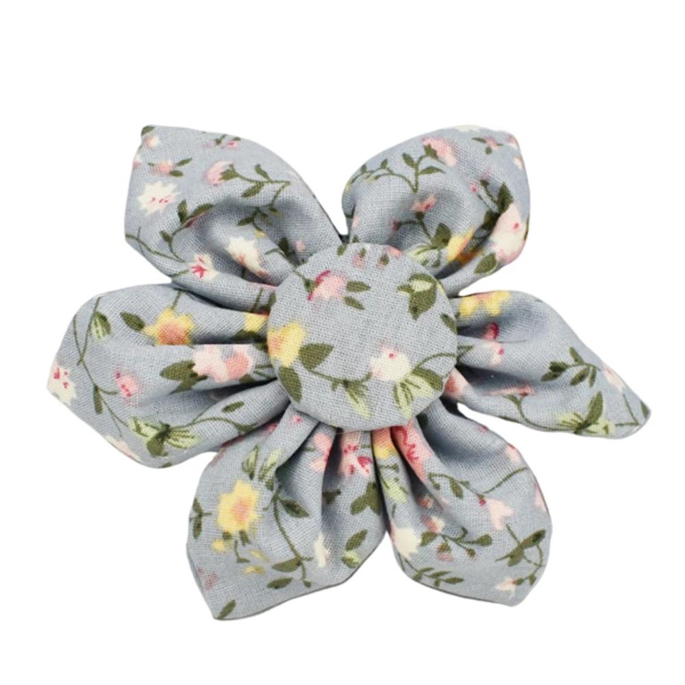 

Personalized Floral Dog Collar Leash Harness Set with Bow & Poop Bag Holder - Quick Release Adjustable Pet Accessories for XS