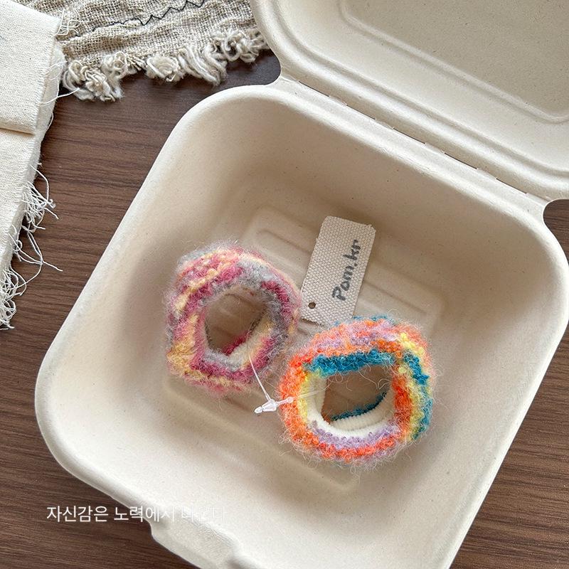 Watercolor Oil Painting Hair Tie & Scrunchie with Towel Ring and Headband for Girls