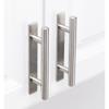 Adhesive Cabinet Handles 5" | No Drilling Stick On Handle for Drawers Doors Wardrobes Windows | 3M Adhesive | 4 Pack Brushed Nickel All Metal Handles
