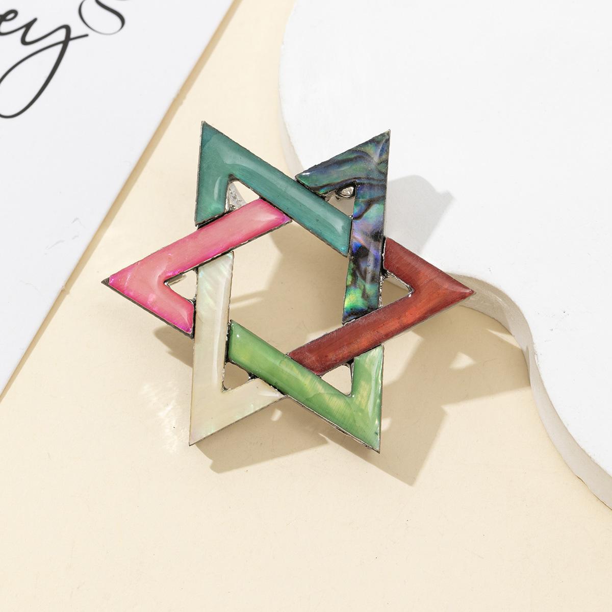 

1 шт., подвеска в виде гексаграммы в стиле бохо из натуральной ракушки для самостоятельного изготовления ювелирных изделий, декоративные аксессуары для подвешивания, уникальный летний музыкальный фестиваль, амулет, подарок, поделки 1Pc/51x51mm