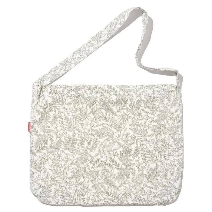 Flower Paisley Logo Shoulder Eco Bag (Gray)