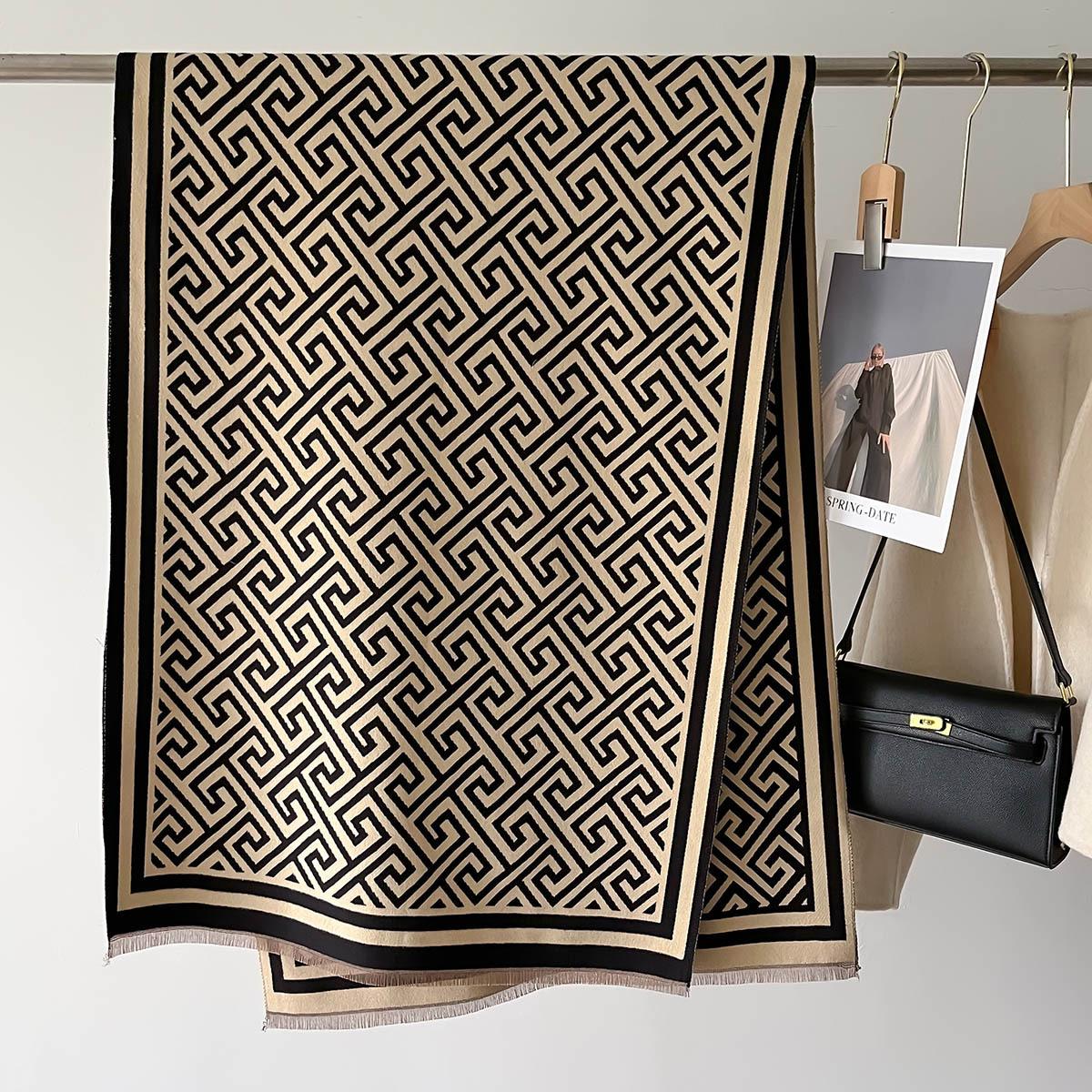 

Корейська мода Шарфи Жіночі Чоловічі Товстий Імітація Кашеміру Двосторонній Шарф Зима Теплий Нагрудник Обгортка Буфанда Ковдра Ешарп Шаль 66X186cm