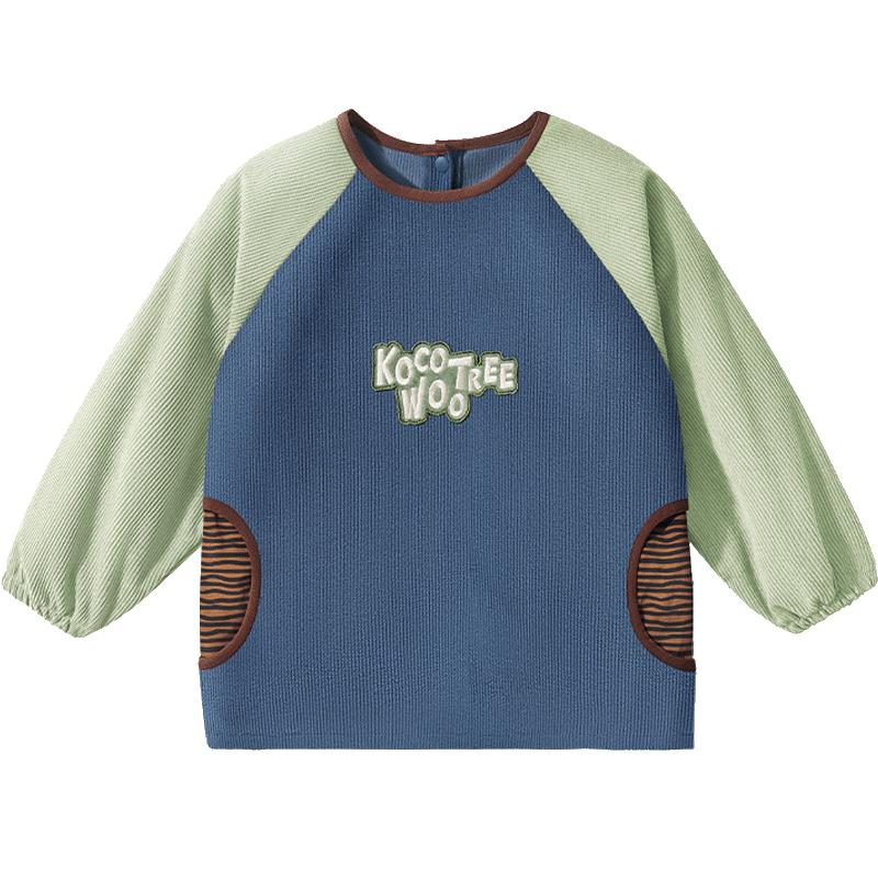 Kocotree Kids Waterproof Corduroy Feeding Smock 90