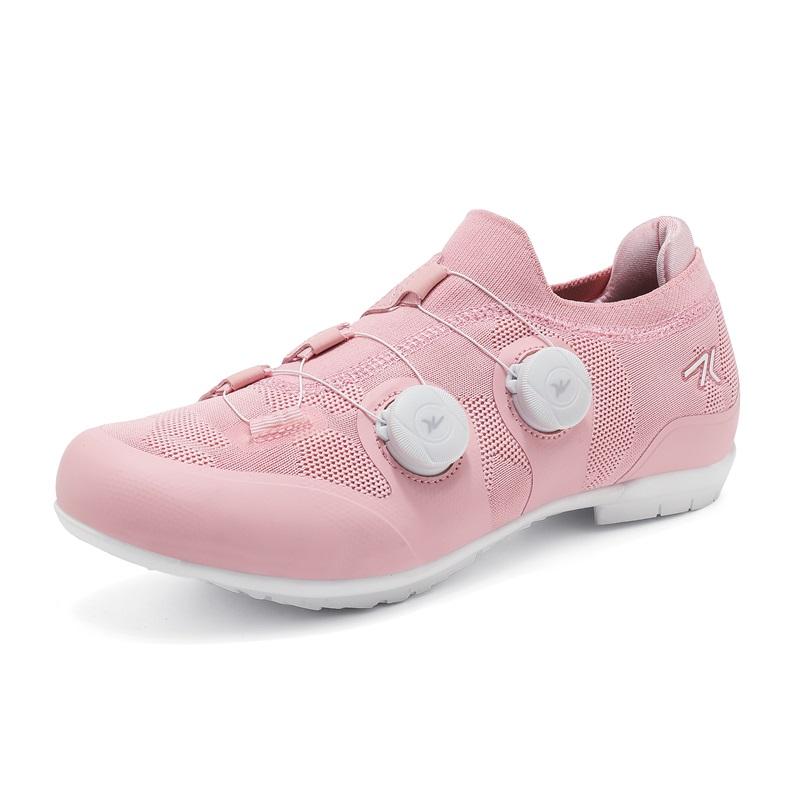 Professional Double Buckle Cycling Shoes Big Size Road Bike Riding Shoes Outdoor Sport Footwear 37 To 48 37