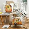 New Harvest Festival Autumn Cushion Pumpkin Vase Sunflower Home Cushion Pillow Cover