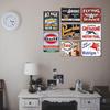 10Pcs Vintage Garage Signs For Men Wall Decorations Old Car Shop Posters Oil And Gas Station Sign Man Cave Decor,Posters For Room Aesthetic,Retro