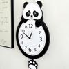 Panda Swing Wall Clock, A New Type of Simple, Creative and Silent Clock Decoration for Home Living Room Wall Mounting
