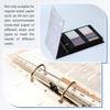 2/4Set A4 3Hole Ring Binder Mechanisms D Ring Replacement Binder Planner Loose Leaf Binding Spines for Organizers DIY Fill Paper