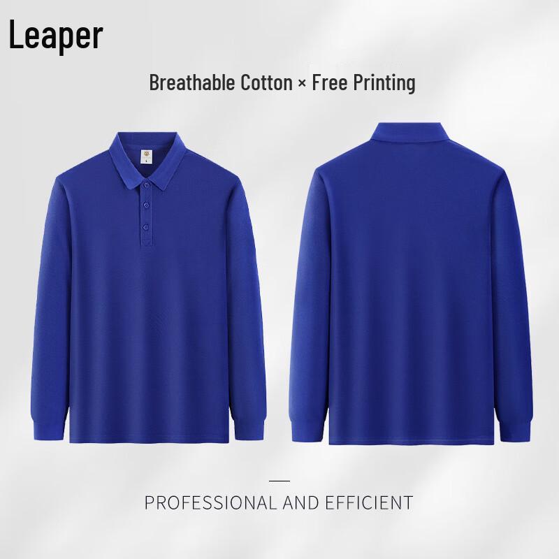 Breathable Long Sleeve Polo Shirt 4XL