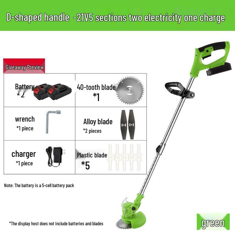 Compact Handheld High-Power Folding Lawn Mower with Cross-Border Lithium Battery