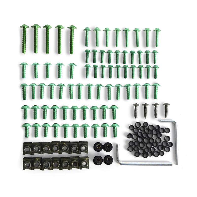 137Pcs Motorcycle Fairing Body Bolts Kit Fastener Clips Screw Nuts Aluminium For Kawasaki Suzuki Honda Yamaha  BMW Sportbikes