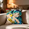 Urusei Y-Yatsura ANIMATION FILM Pillow Case Cushion Cover Soft Washable Pillow Case Multi-Scene For Couch Bed Travel Office Use