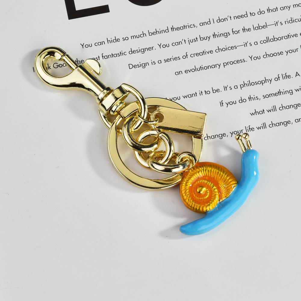 Snail Bag Pendant Keychain Conch Shell Women S Bag Jewelry Fashionable Red Exquisite Bag