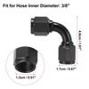 X AUTOHAUX Fitting Fuel Hose End AN6 AN Type Hose Connector Female Swivel